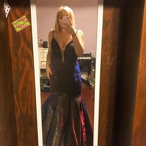 Multi-colored Prom dress